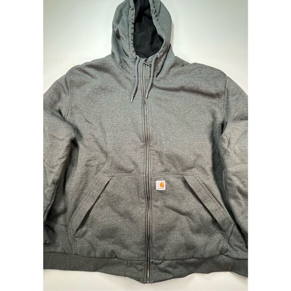 Carhartt Rain Defender Loose Fit Thermal Lined Full Zip Sweatshirt Size XXXL 3XL - Picture 5 of 12